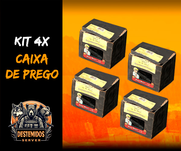 Kit 4x - Caixas de pregos